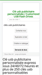 Mobile Screenshot of cle-usb-perso.biz